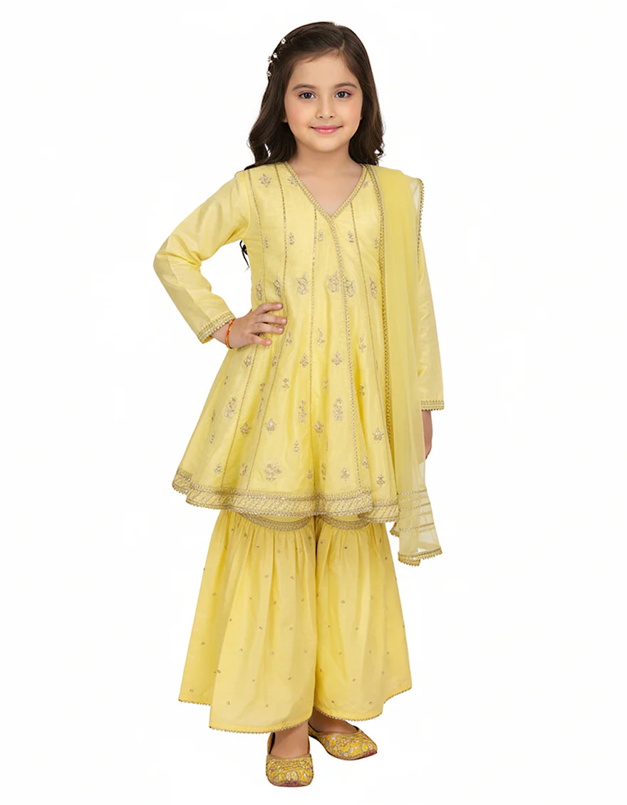 CREAM RAW SILK 3PC STITCHED | JGKL-S-JGF-26-1934 FB/SHIREEN-06
