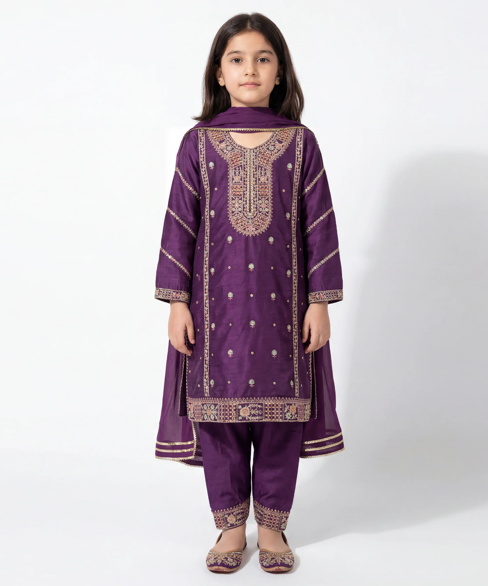PURPLE RAW SILK 3PC STITCHED | JGKL-S-JGF-26-1950 FB/SHIREEN-05