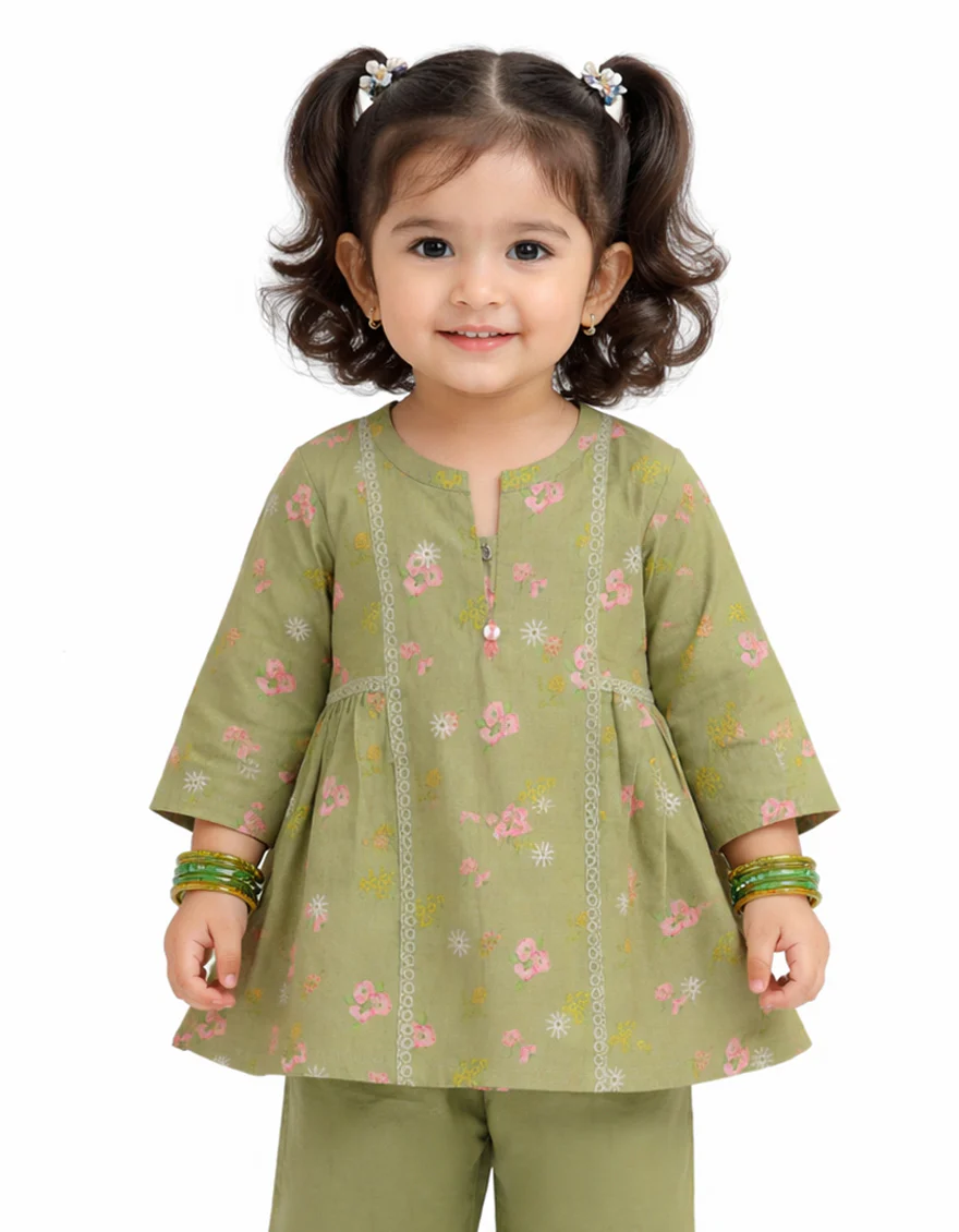 GREEN LAWN 2PC STITCHED | JIK-S-JIST-26-5835 FB/SCHIFFLI-B-3 - Image 2