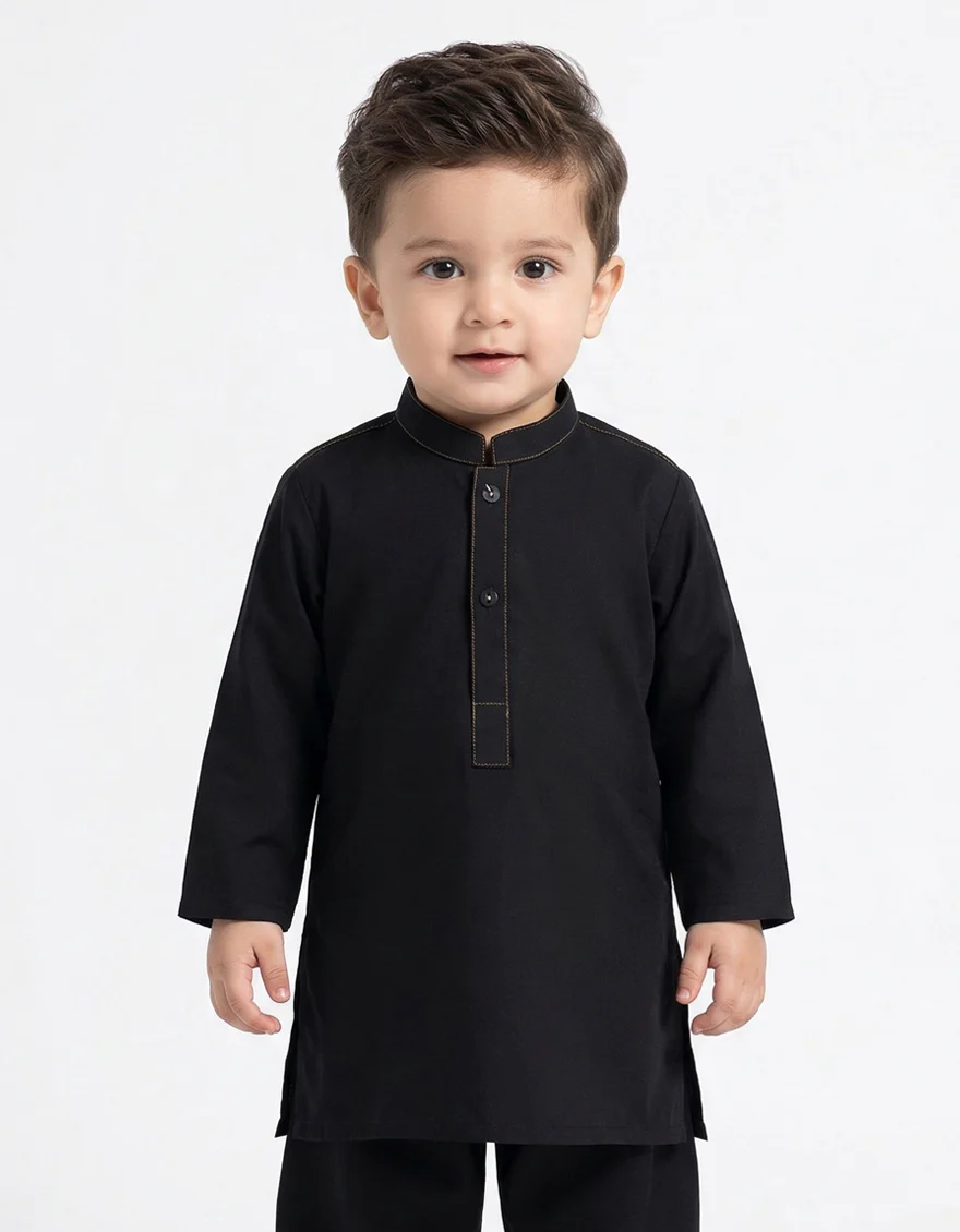 BLACK KAMEEZ SHALWAR | JJIKS-A-90574/S26/JJ10894-CL - Image 2