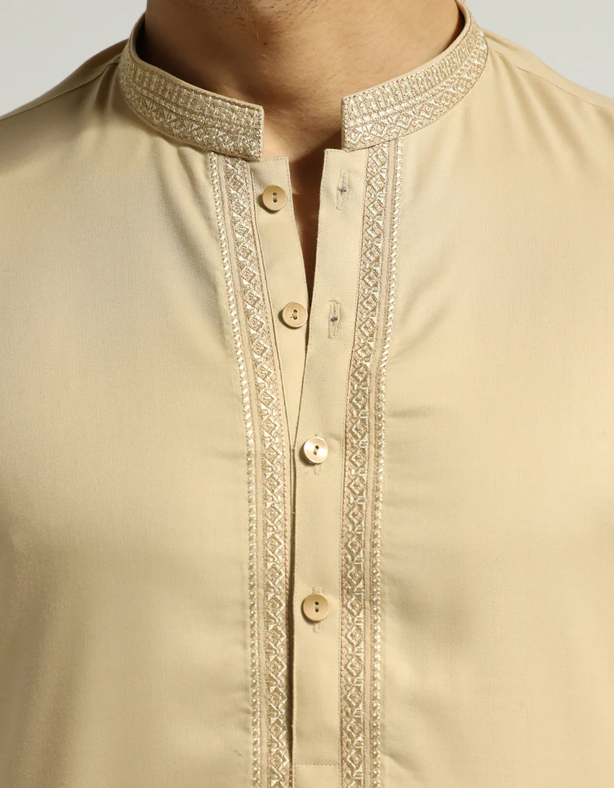 BEIGE KURTA | JJK-A-33993/S26/JJ10792-SF - Image 3