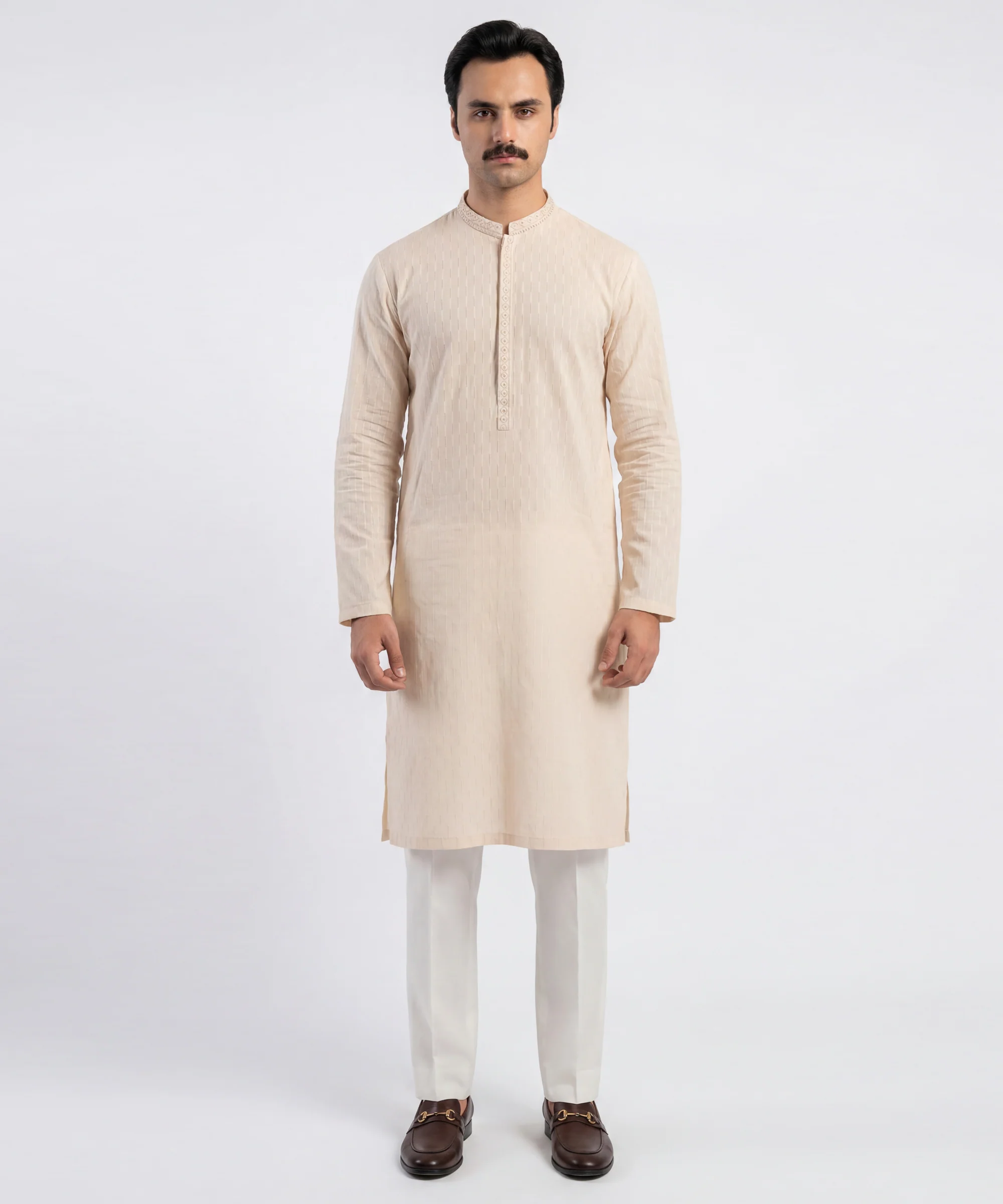CREAM COTTON KURTA | JJK-S-60118/S26/JJ10848-SF