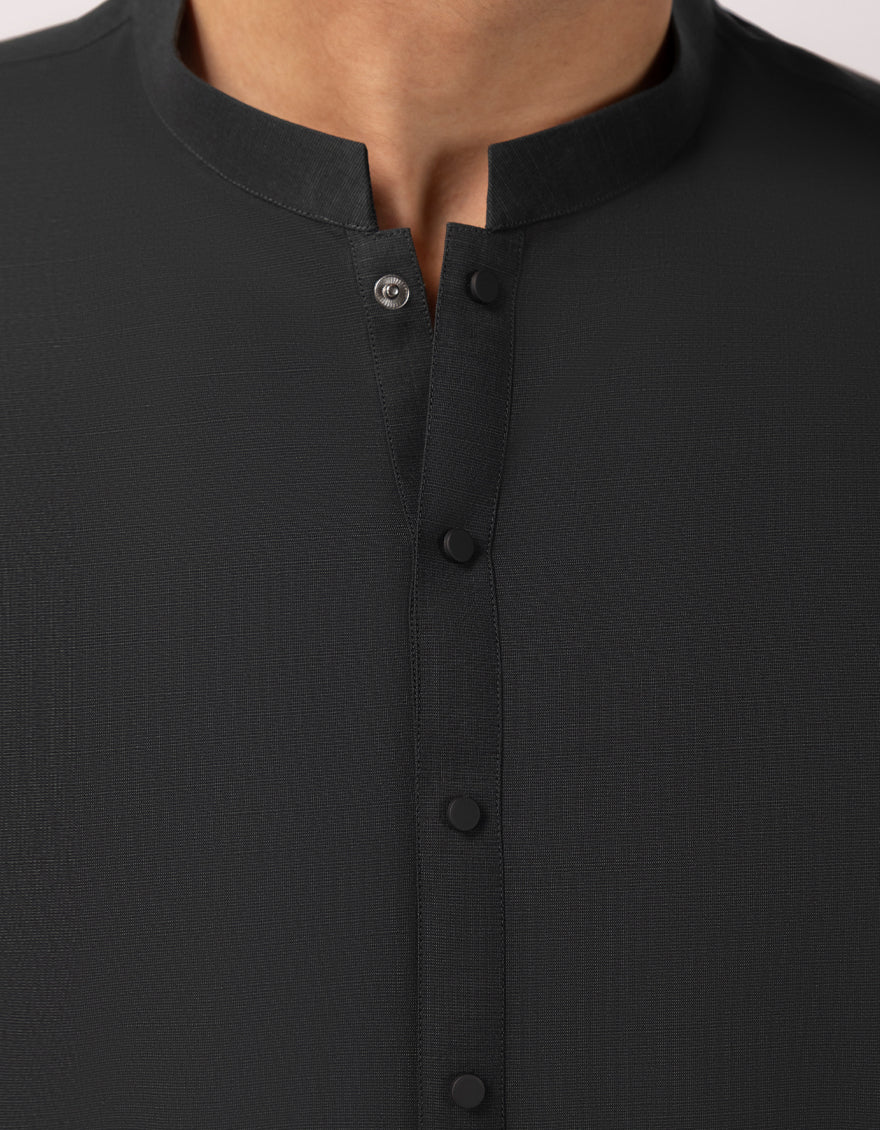 BLAK GREEN COTTON KURTA TROUSERS | JJKP-A-33829/S26/JJ10021-PN - Image 3