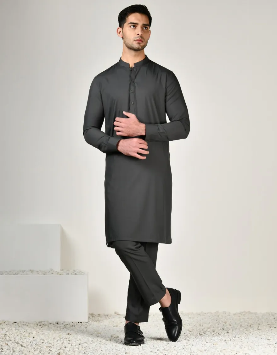 GREY KURTA TROUSERS | JJKP-A-47503-R2-AP/S25/JJ9773-PN