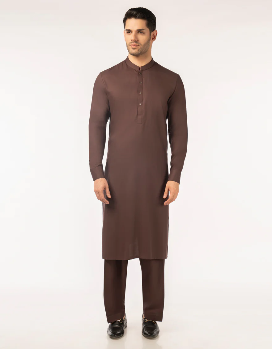 BROWN KURTA TROUSERS | JJKP-A-48504-R2-AP/S26/JJ10553-PN