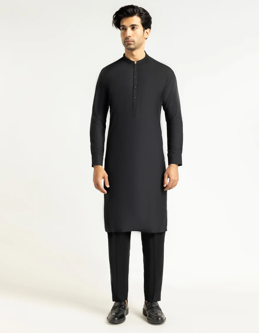 BLACK KURTA TROUSERS | JJKP-A-60003/S26/JJ10791-SF
