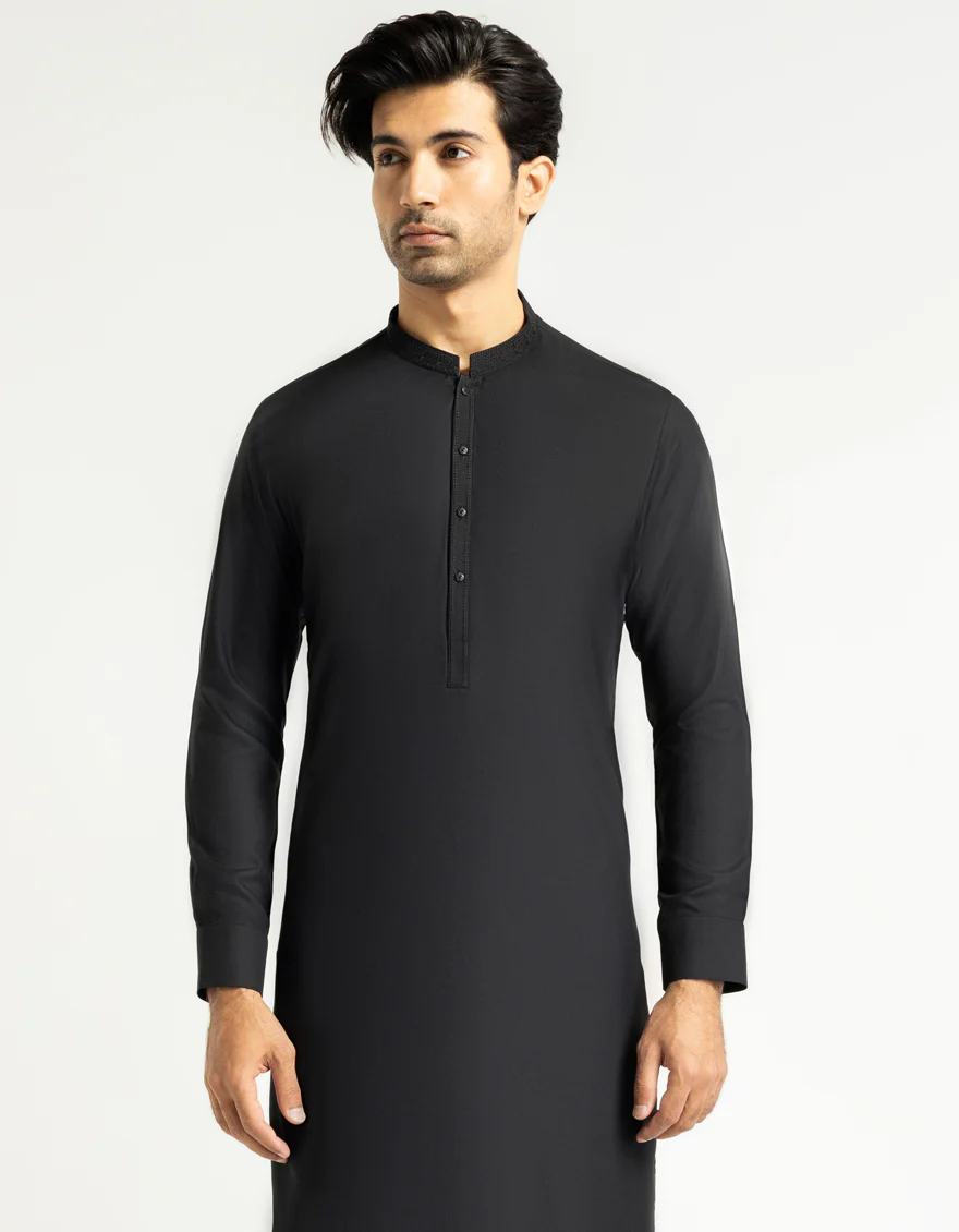 BLACK KURTA TROUSERS | JJKP-A-60003/S26/JJ10791-SF - Image 2
