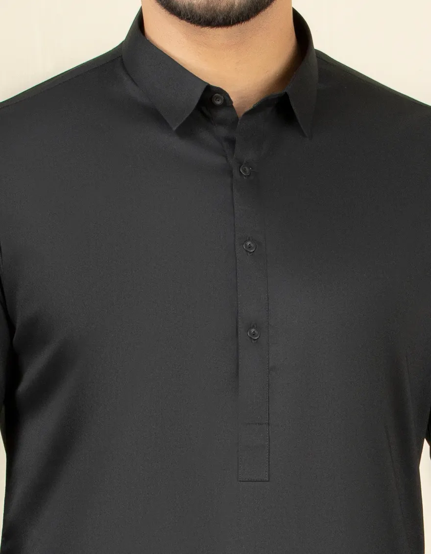 BLACK KAMEEZ SHALWAR | JJKS-A-30729-R44-AP/S25/JJ10252-PN - Image 3