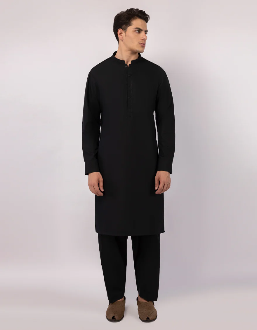 BLACK KAMEEZ SHALWAR | JJKS-A-33647/S26/JJ9817-SF