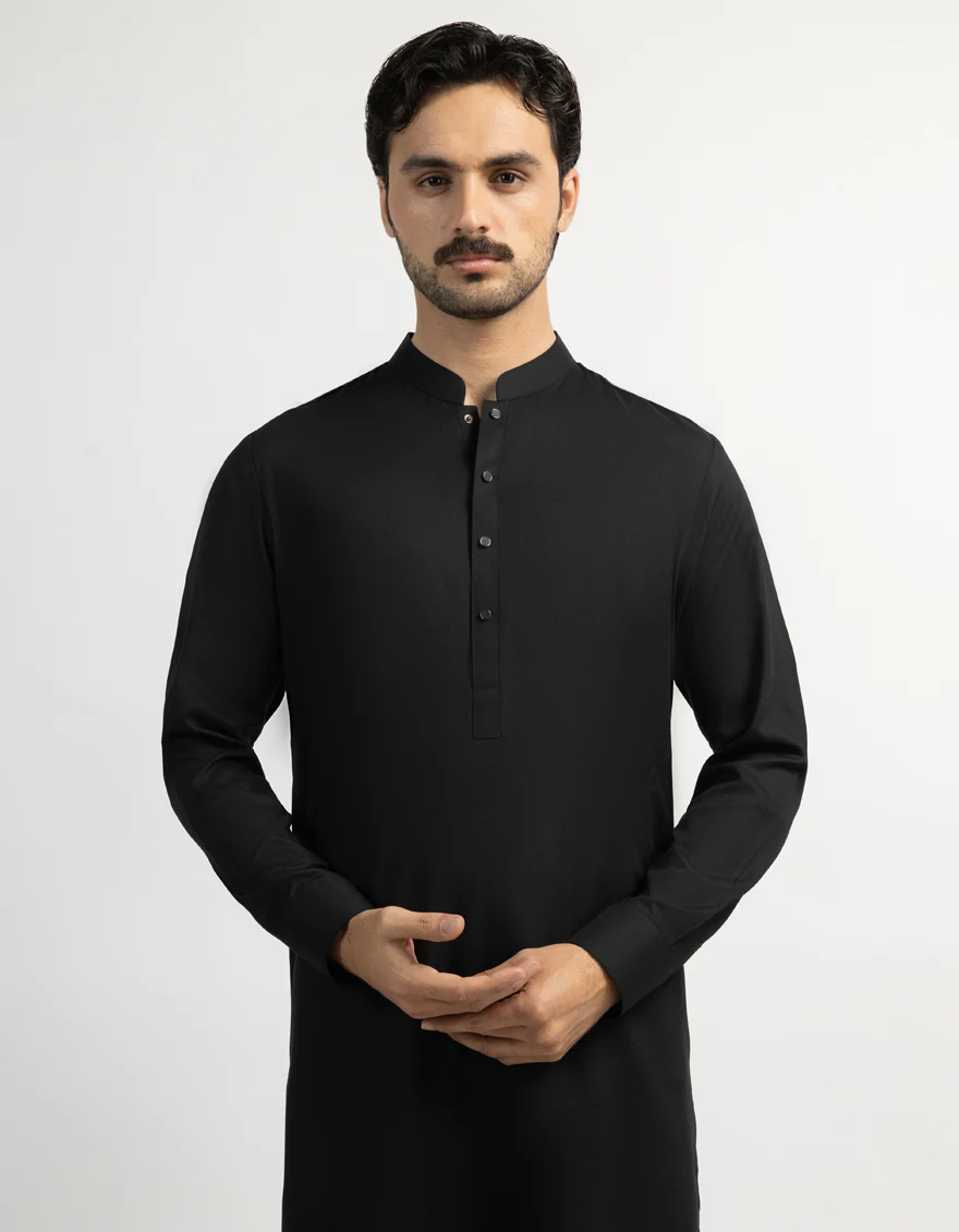 BLACK KAMEEZ SHALWAR | JJKS-A-47617/S26/JJ10817-PN - Image 2