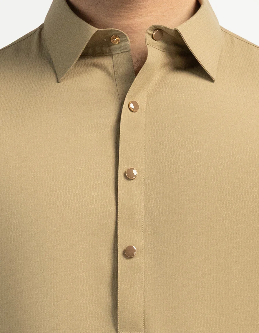 BROWN KAMEEZ SHALWAR | JJKS-A-47661/S26/JJ10664-CL - Image 3