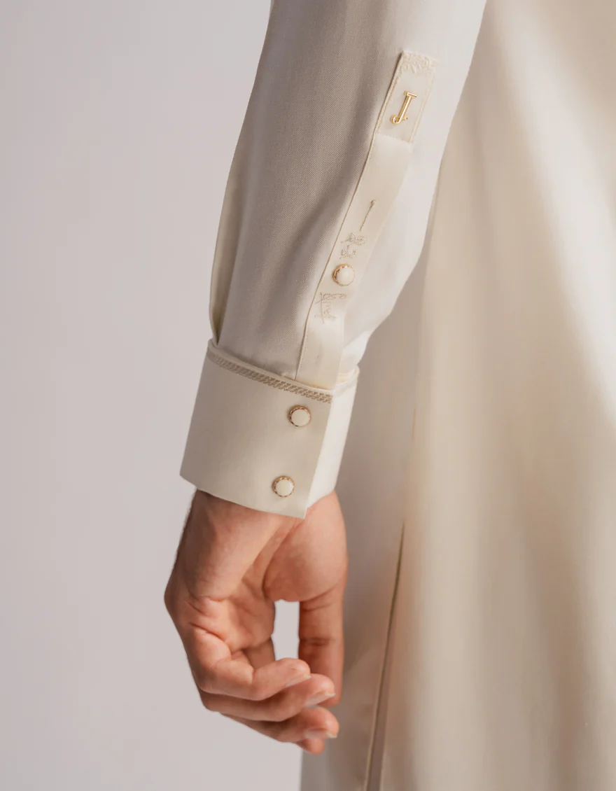 OFF WHITE KAMEEZ SHALWAR | JJKS-A-48359/S26/JJ10869-FL - Image 4