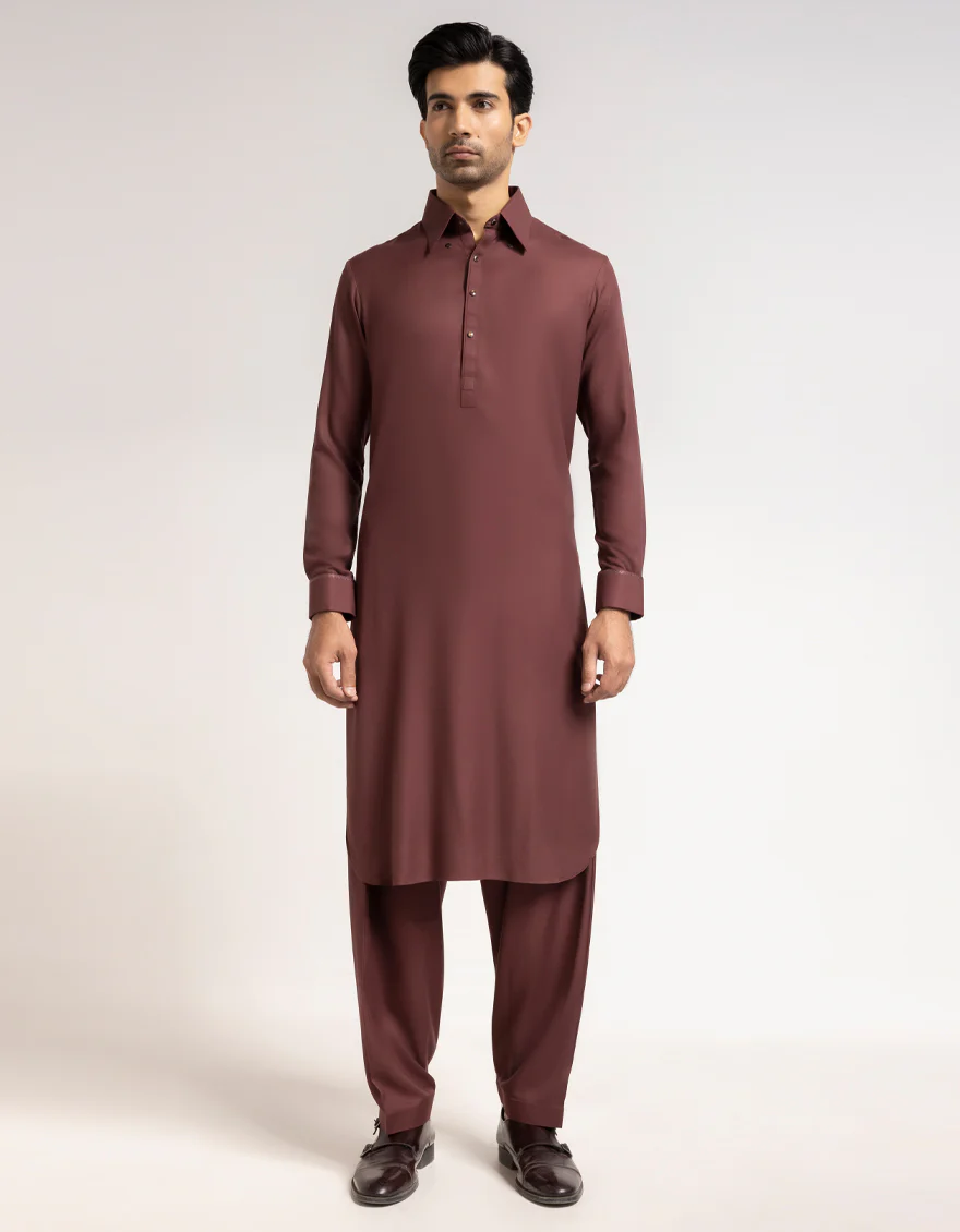 MAROON KAMEEZ SHALWAR | JJKS-A-48361/S26/JJ10869-FL