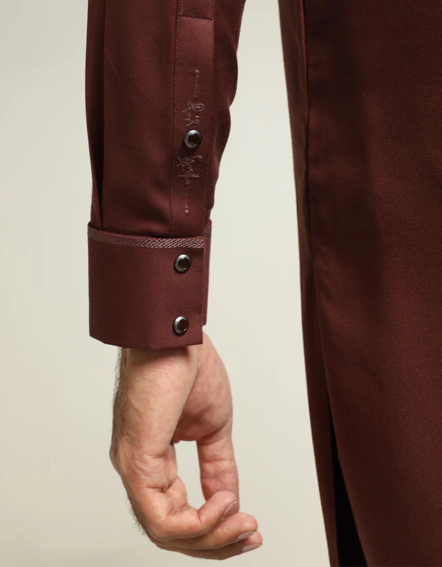 MAROON KAMEEZ SHALWAR | JJKS-A-48361/S26/JJ10869-FL - Image 4