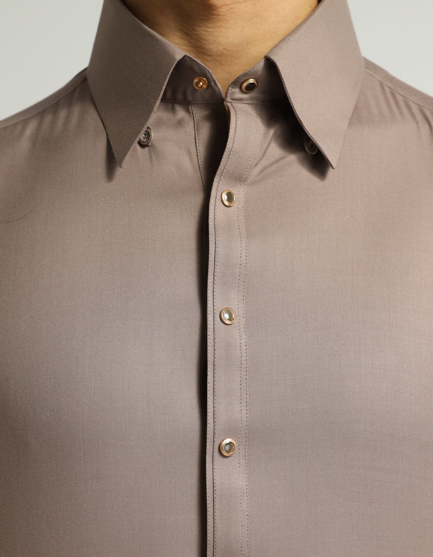 BROWN KAMEEZ SHALWAR | JJKS-A-48369/S26/JJ10870-FL - Image 3