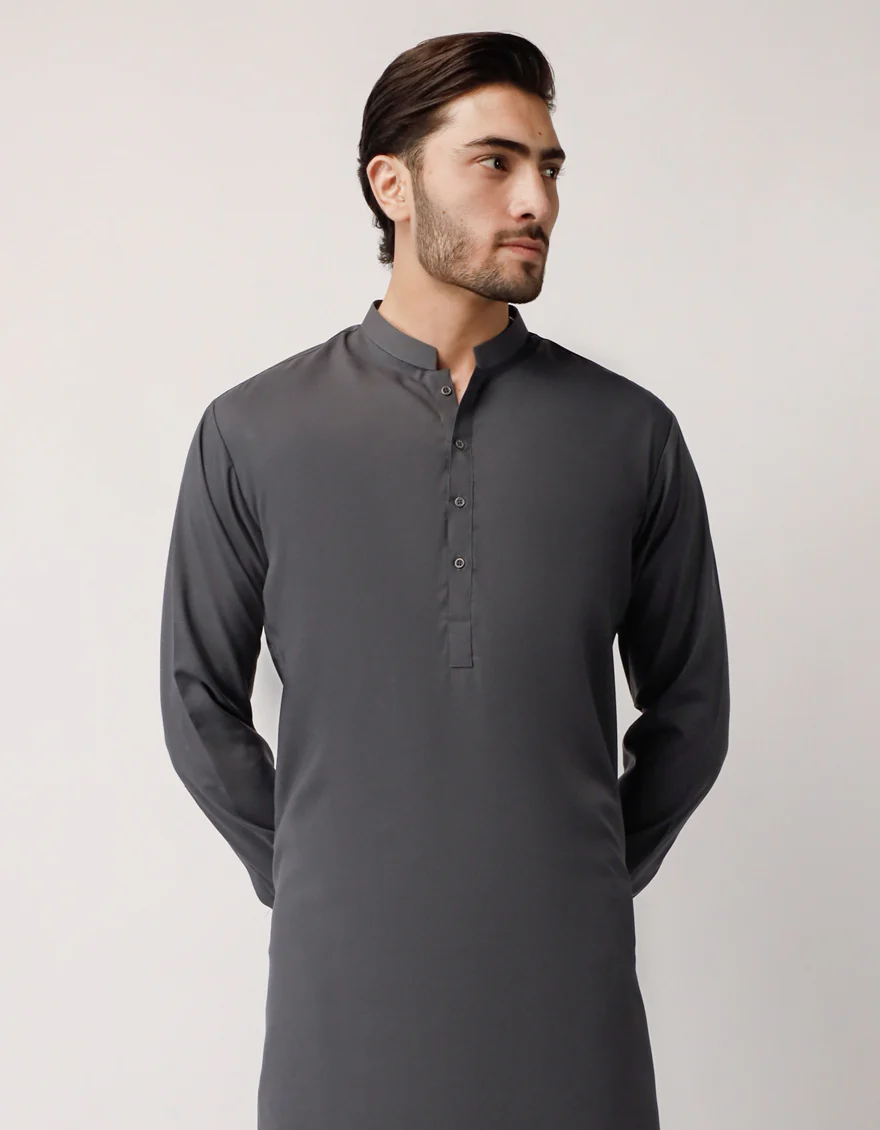 GREY KAMEEZ SHALWAR | JJKS-A-49503-R2-AP/S26/JJ10553-PN - Image 2