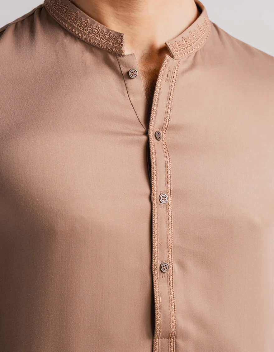BROWN KAMEEZ SHALWAR | JJKS-A-60004/S26/JJ10617-SF - Image 3