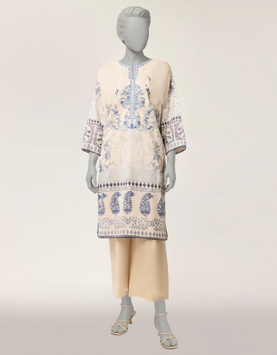INDIGO LAWN KURTI | JJLK-S-JSS-26-600 FB/ASSORTMENT-12