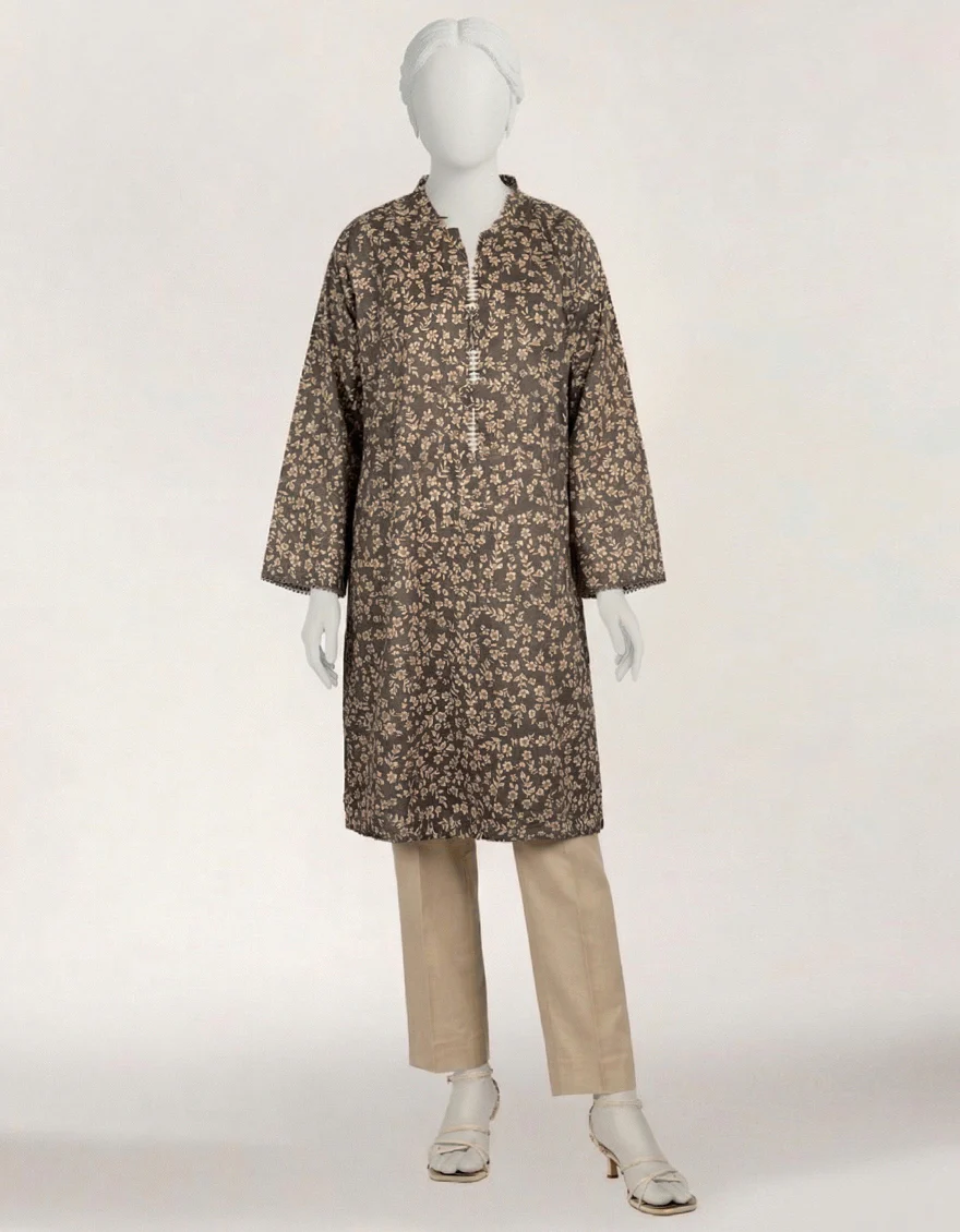 GREY LAWN KURTI | JJLK-S-JSS-26-652 FB/MONOCHROME-7 - Image 2