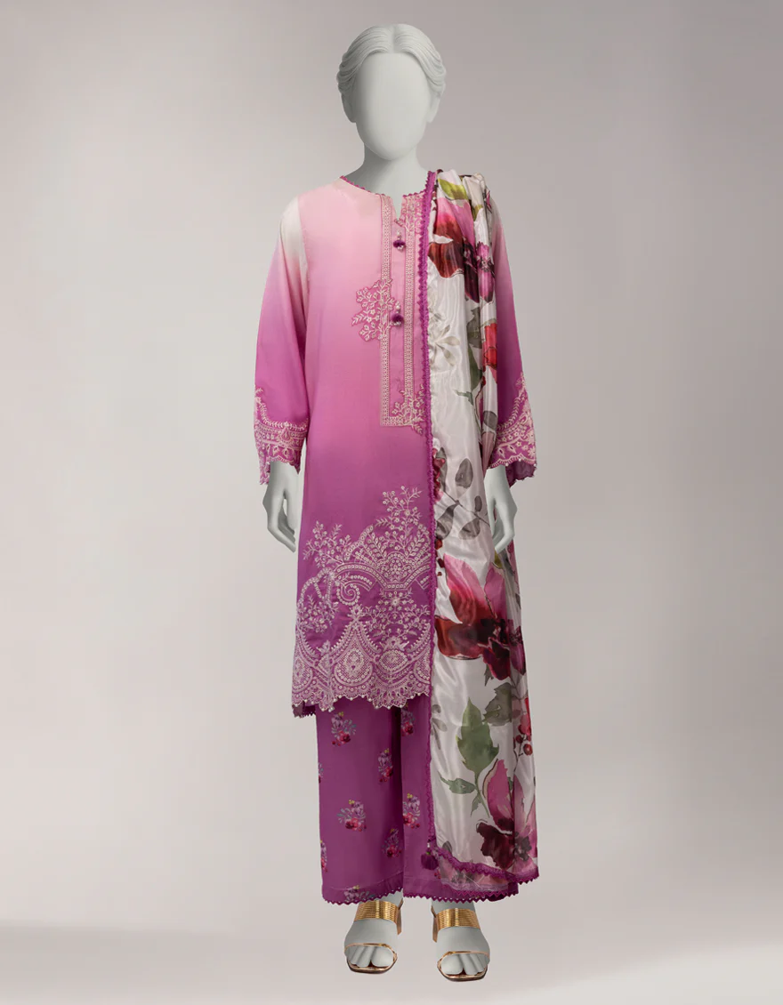 MULTICOLOR LAWN 3PC STITCHED | JLAWN-S-26-1103/S SERENE-01