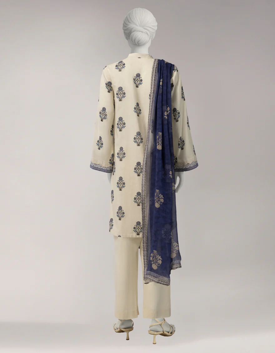 MULTICOLOR LAWN 3PC UNSTITCHED | JLAWN-S-26-3855 HINDCRAFT ECHOES-1 - Image 2