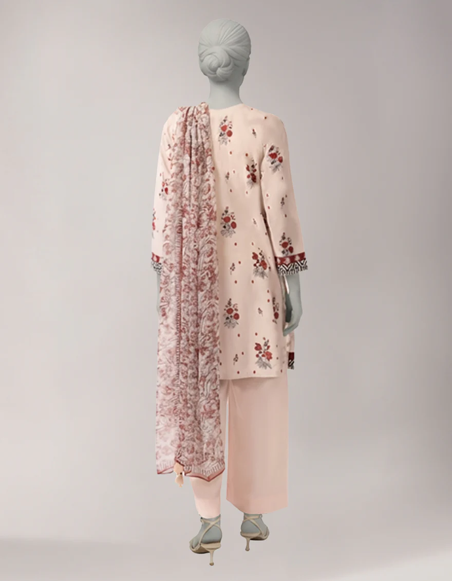 MULTICOLOR LAWN 3PC UNSTITCHED | JLAWN-S-26-3862 HINDCRAFT ECHOES-8 - Image 2