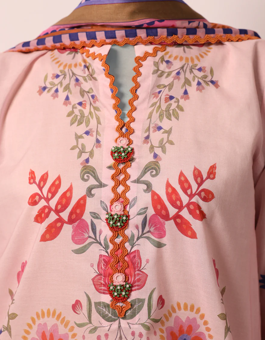MULTICOLOR LAWN 3PC UNSTITCHED | JLAWN-S-26-3896 BOLD FLORA-2 - Image 3