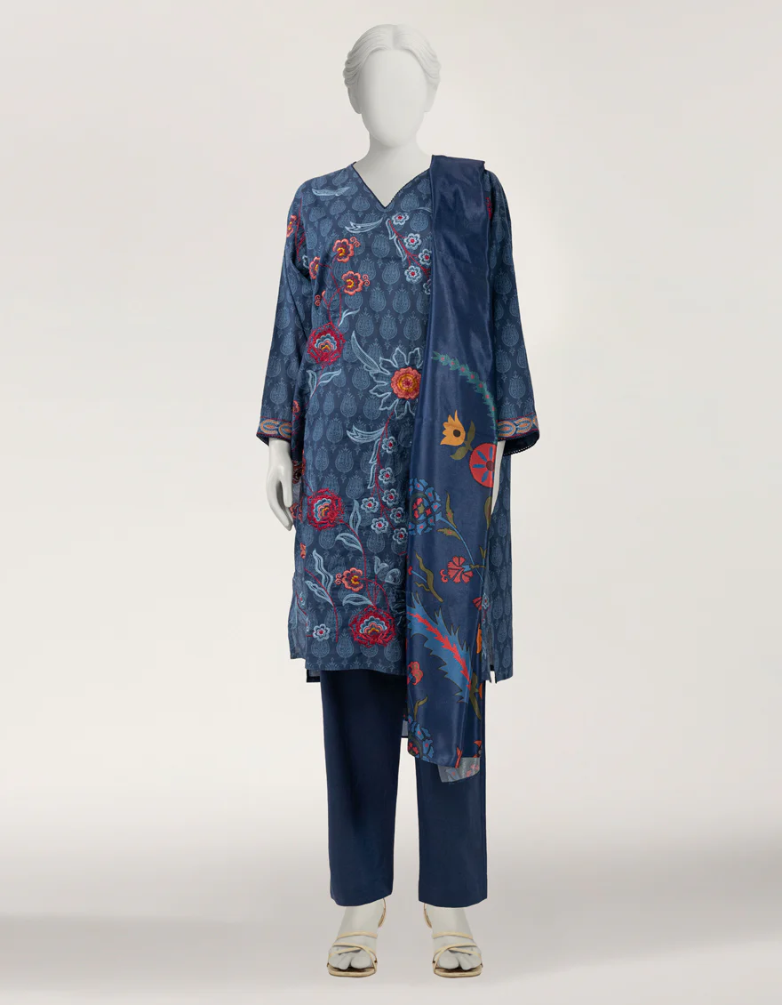 BLUE LAWN 3PC STITCHED | JLAWN-S-26-536/S TURKISH-1 - Image 5