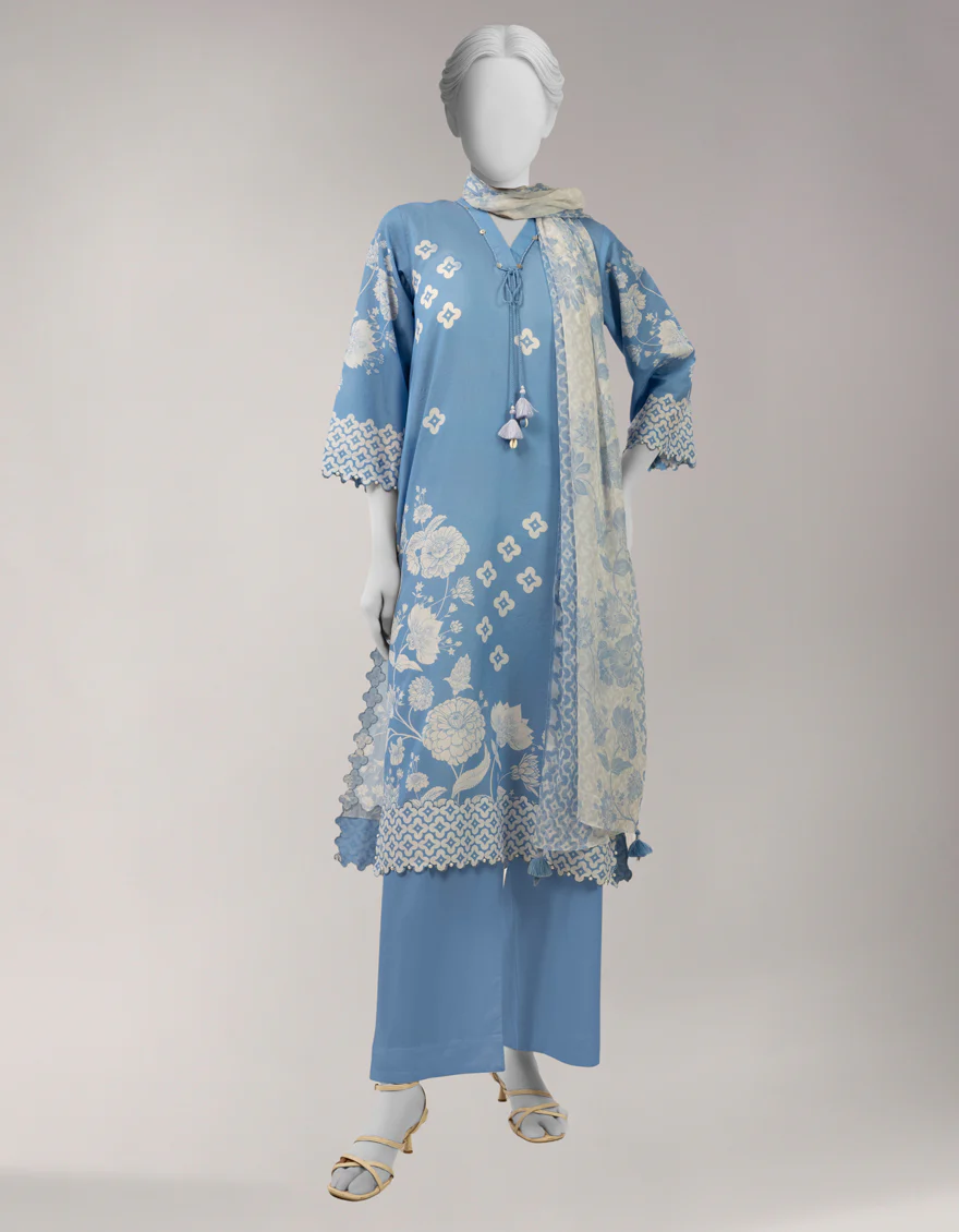 MULTICOLOR LAWN 2PC UNSTITCHED | JLAWN-S-JDS-26-1315 PATTERNED LEGACY-1 - Image 4