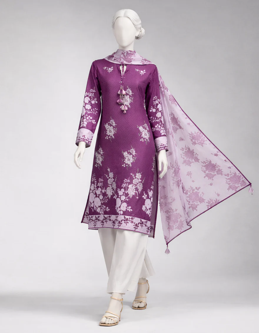 MULTICOLOR LAWN 2PC UNSTITCHED | JLAWN-S-JDS-26-1316 PATTERNED LEGACY-2 - Image 5