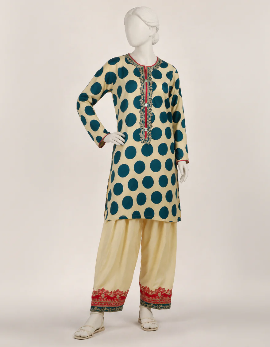 MULTICOLOR SILK 2PC STITCHED | JLAWN-S-JST-26-2396/S ROYAL STRIPER-02 - Image 2