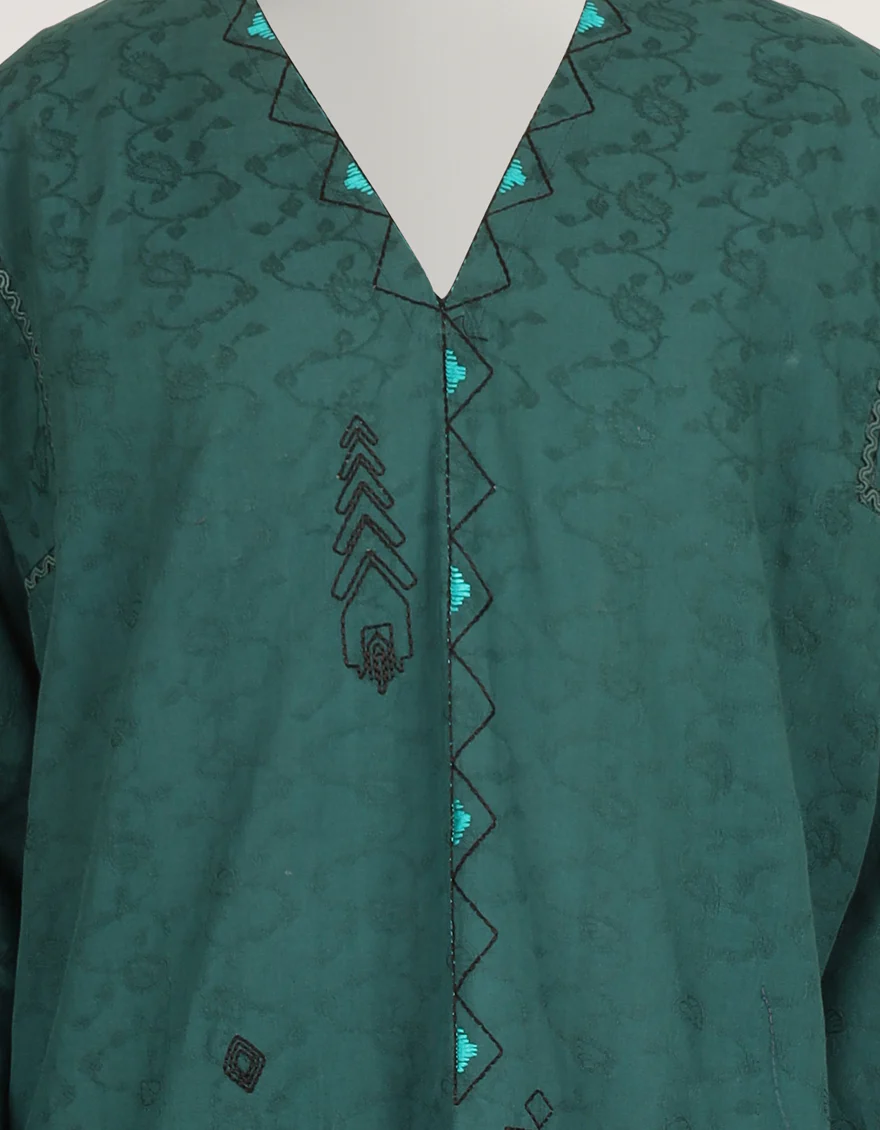 GREEN DOBBY 2PC STITCHED | JLAWN-S-JST-26-2401/S TRIBAL-03 - Image 3