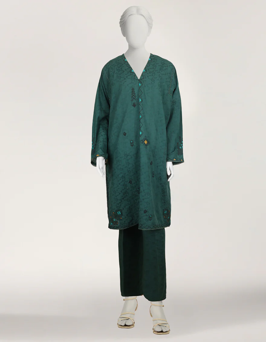 GREEN DOBBY 2PC STITCHED | JLAWN-S-JST-26-2401/S TRIBAL-03 - Image 4