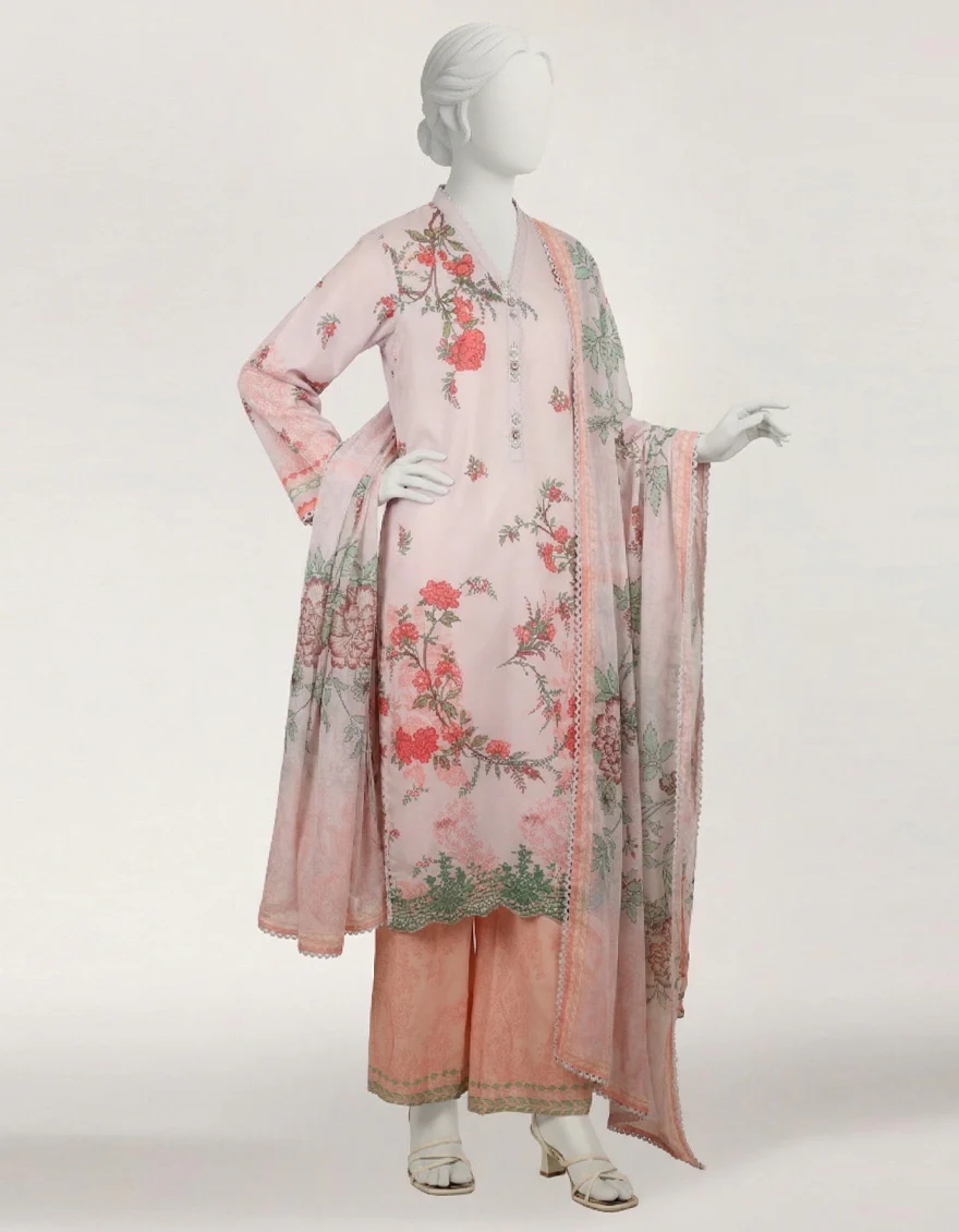 LILAC LAWN 3PC STITCHED | JLS-S-26-584/S CHINTZ CHARM-02 - Image 3