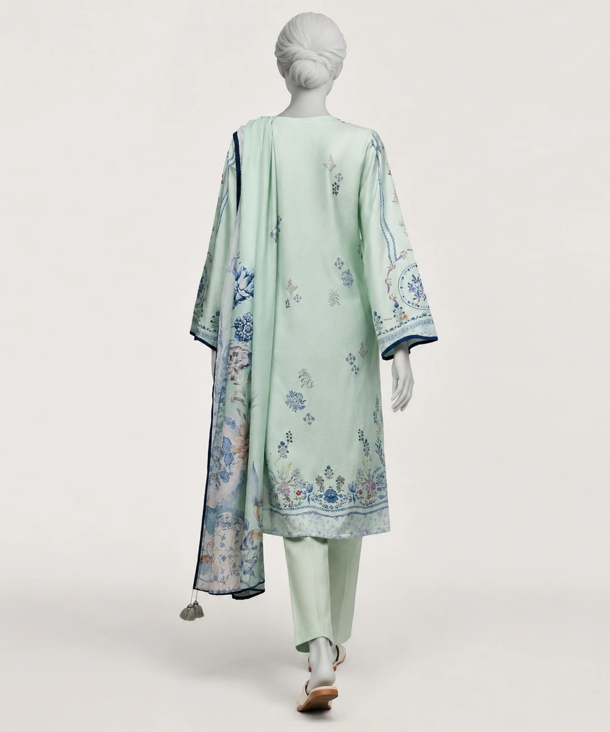 SEA GREEN DOBBY 3PC STITCHED | JLS-S-26-674/S SPRIGLE MUSE-02 - Image 2