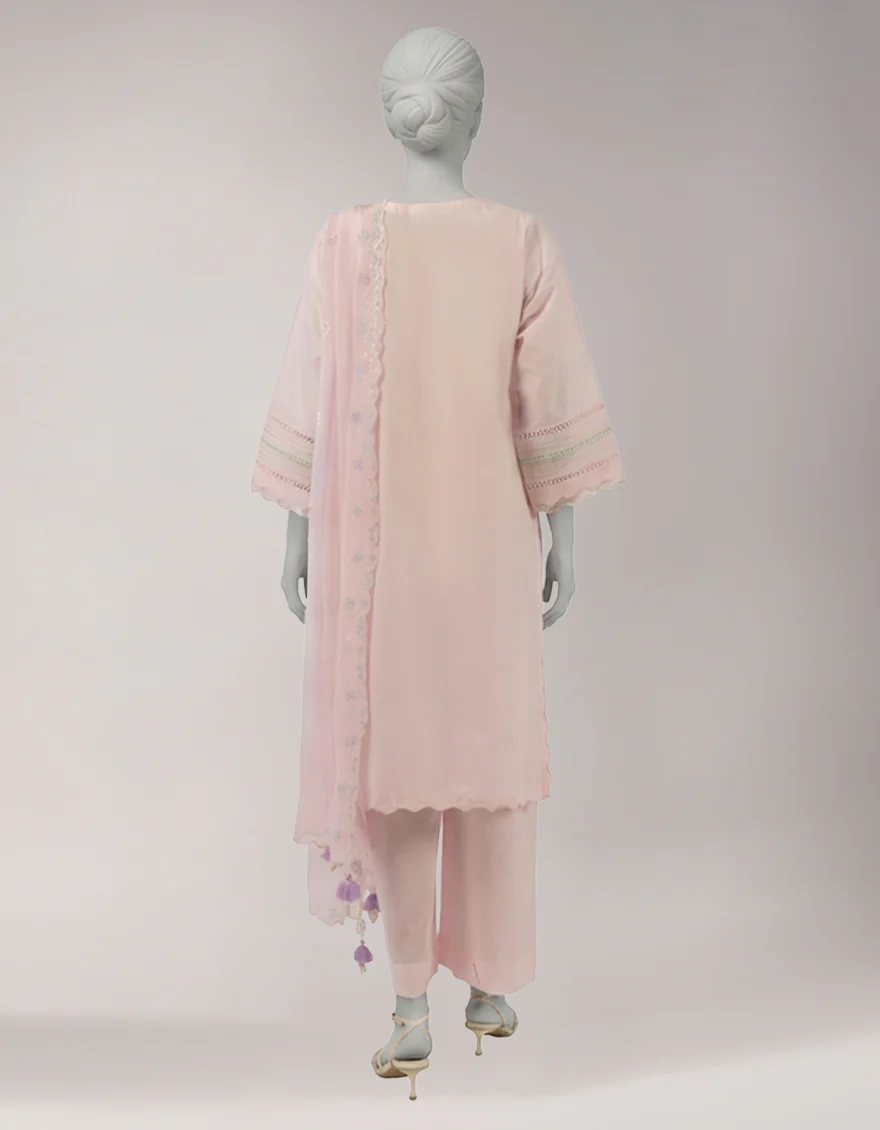 PINK LAWN 3PC UNSTITCHED | JLU-S-26-4040 SCHIFFLI-2 - Image 2