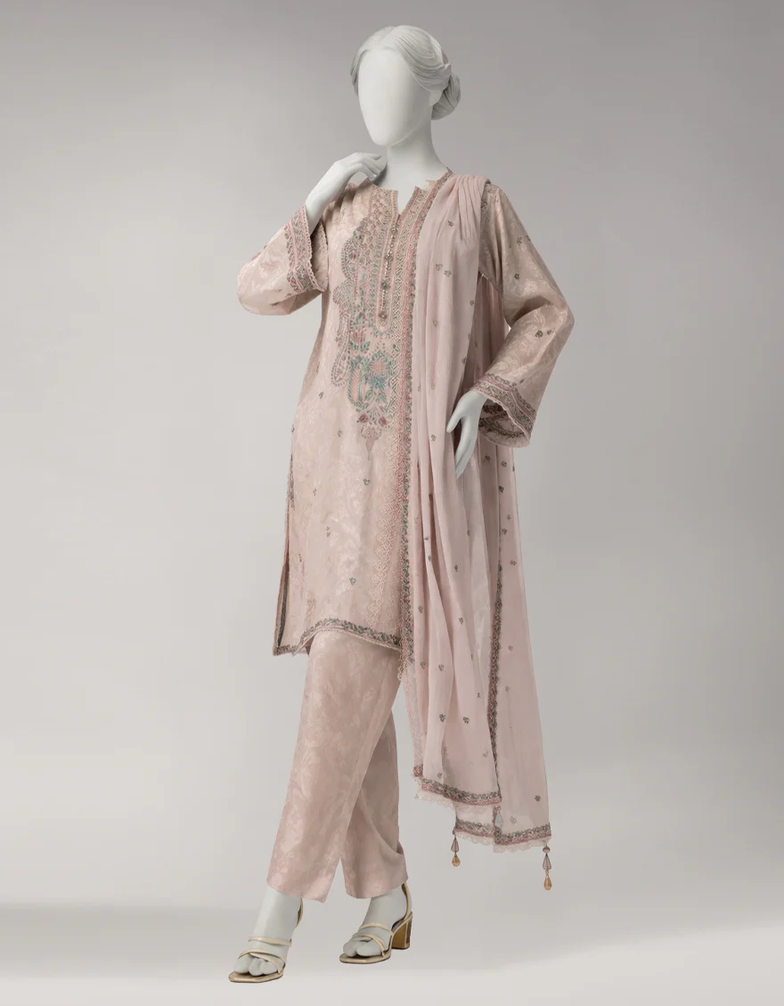 PINK JACQUARD 3PC UNSTITCHED | JLU-S-26-4067 ETHNIC KASHMIRI-1 - Image 5