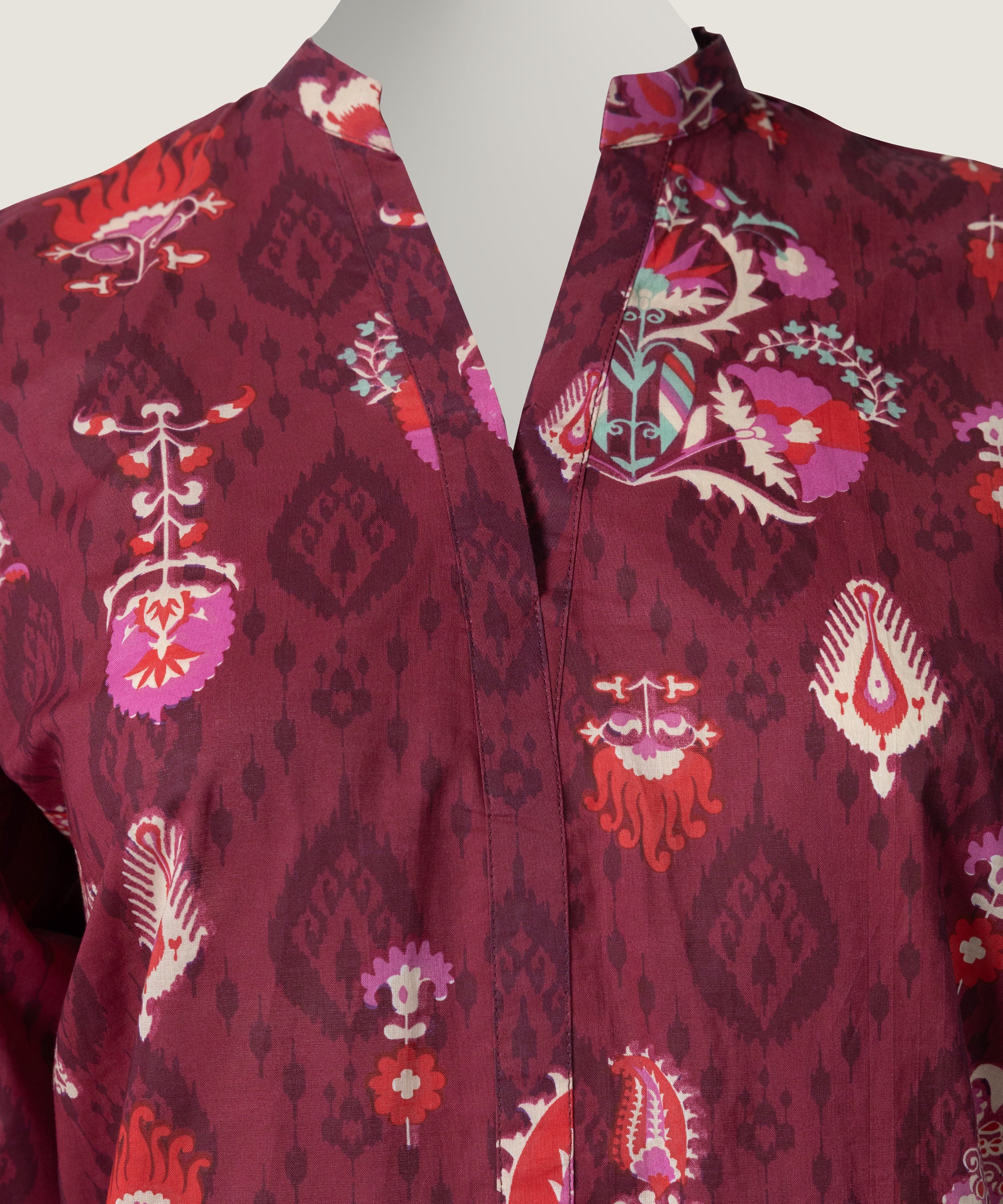 MAGENTA LAWN KURTI | JSS-S-26-667 FB/UZBEK-02 - Image 4