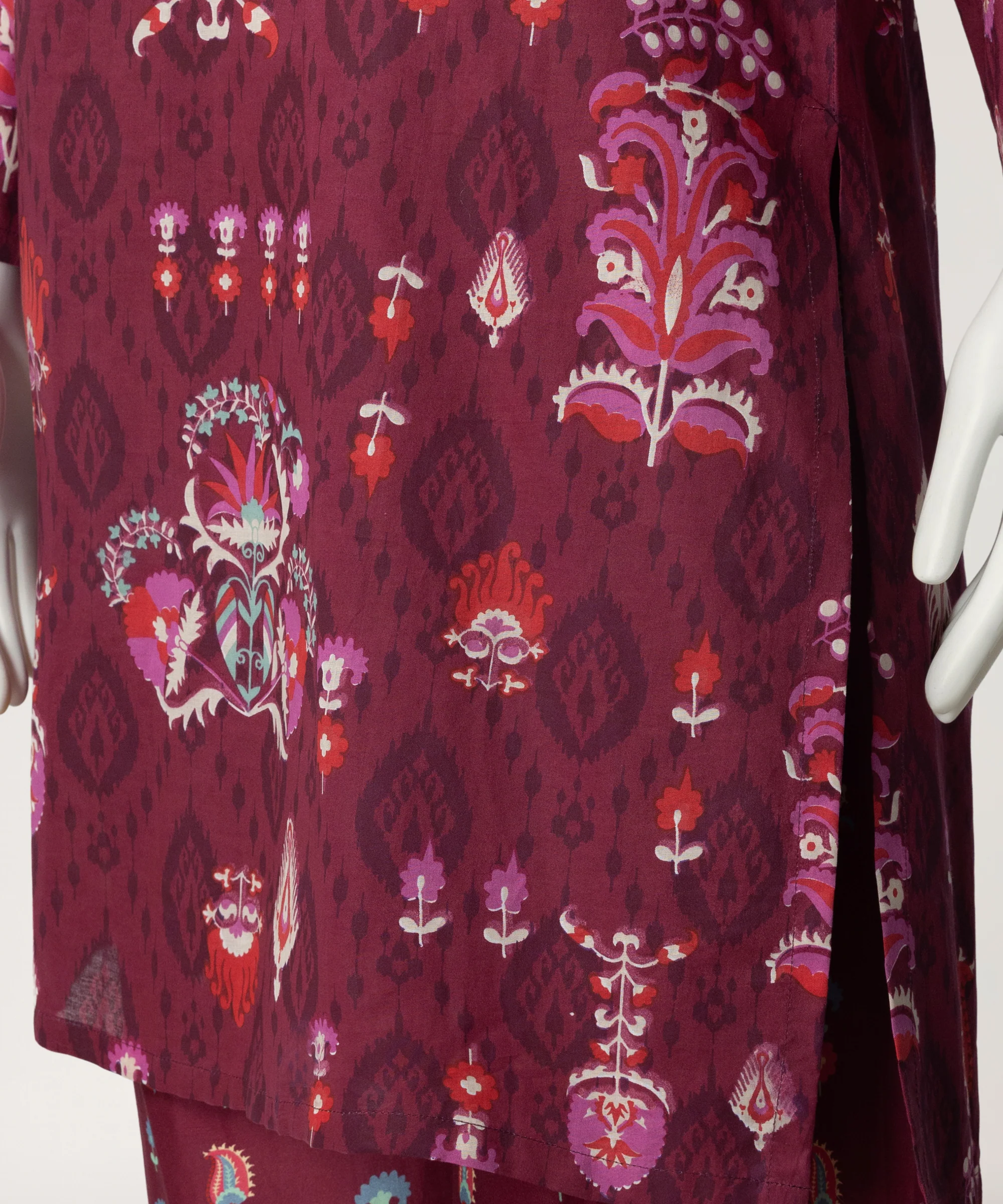 MAGENTA LAWN KURTI | JSS-S-26-667 FB/UZBEK-02 - Image 6