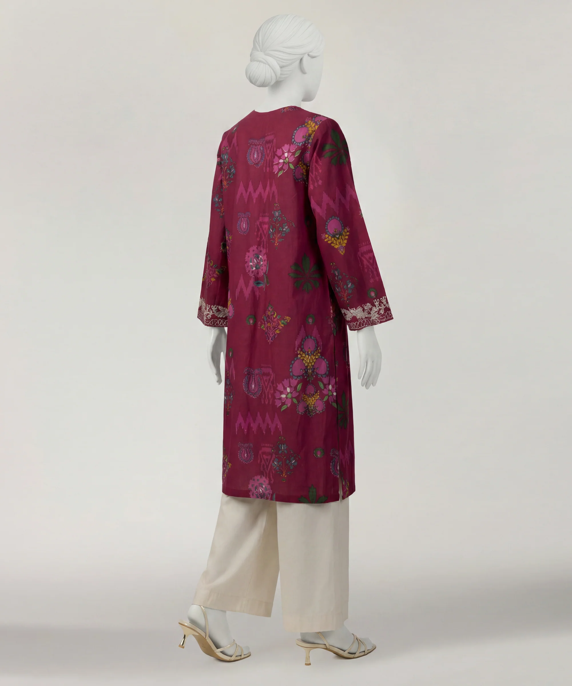 MAGENTA LAWN KURTI | JSS-S-26-681 FB/BLOCK-6-681 - Image 2