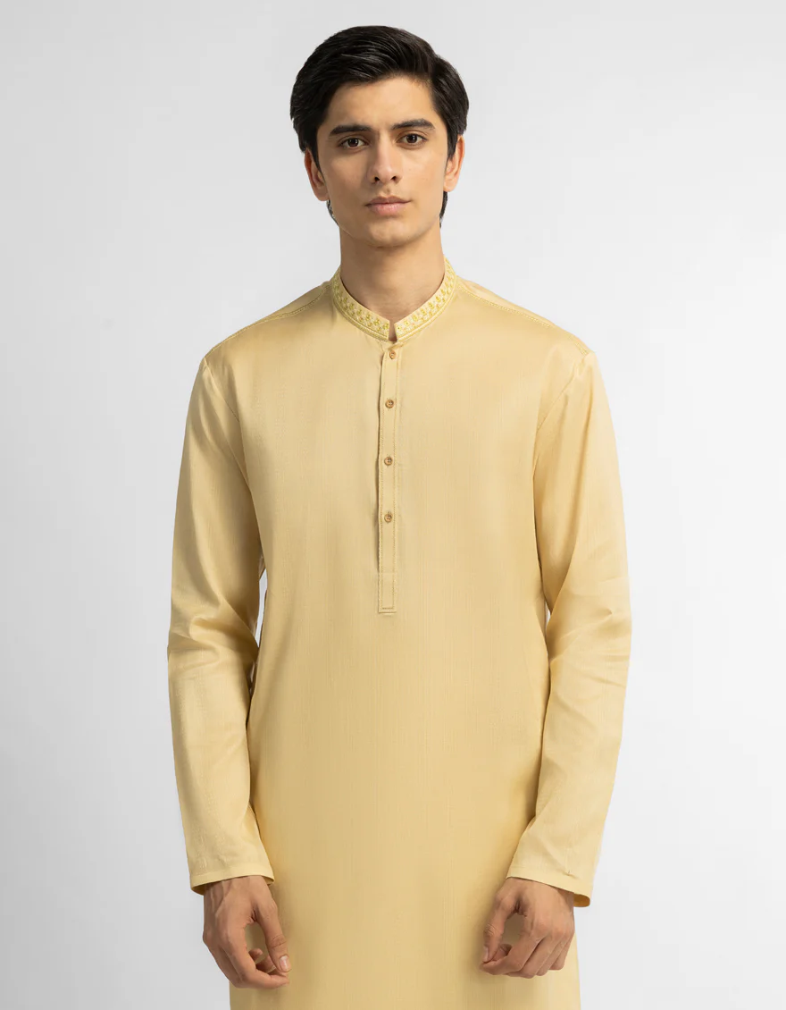 CREAM COTTON KURTA | JTK-A-39767/S26/10902-SF - Image 2