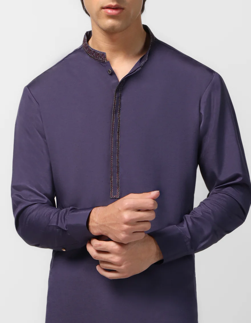 INDIGO KAMEEZ SHALWAR | JTKS-A-30003/S26/JJ10781-CL - Image 2