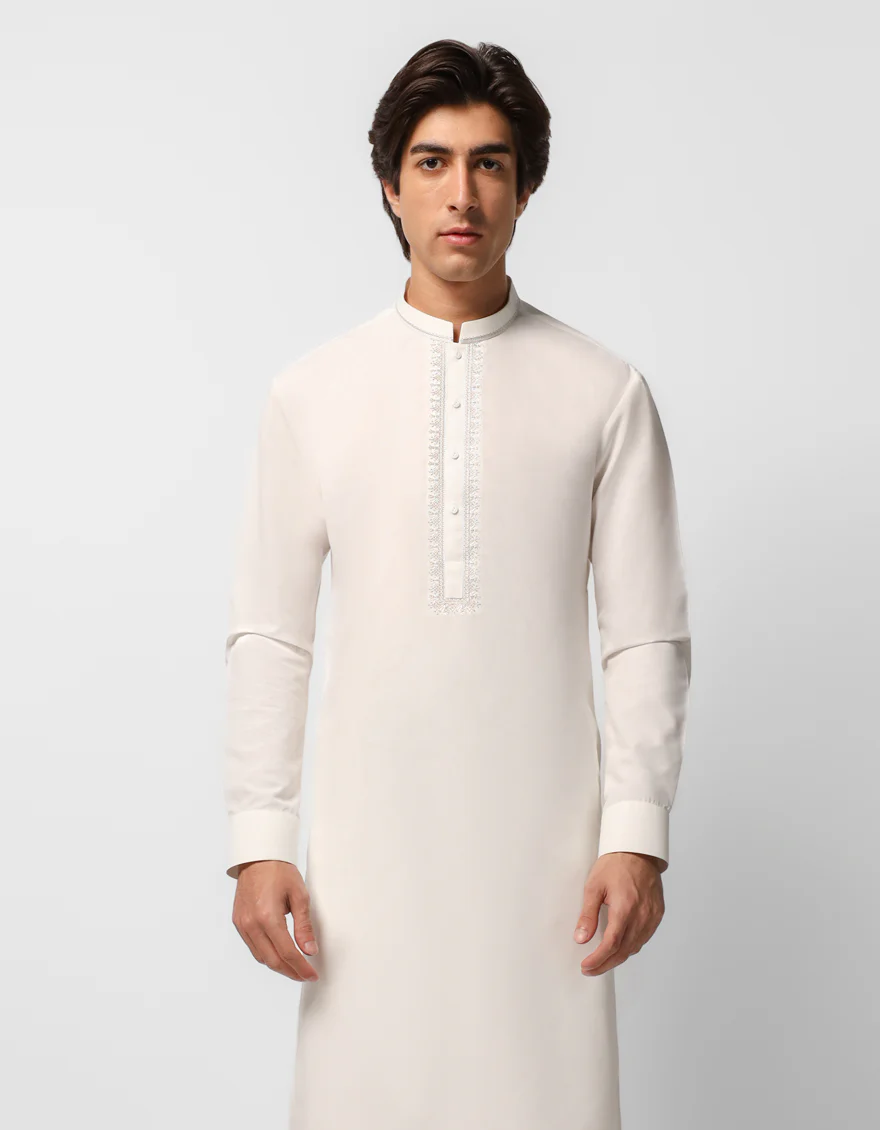 WHITE KAMEEZ SHALWAR | JTKS-A-39713/S26/JJ10962-SF - Image 2