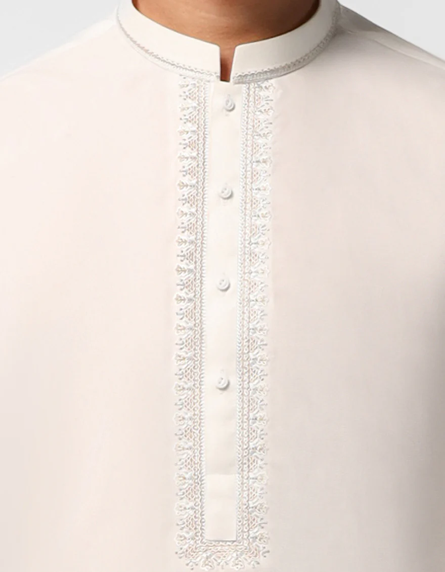 WHITE KAMEEZ SHALWAR | JTKS-A-39713/S26/JJ10962-SF - Image 3